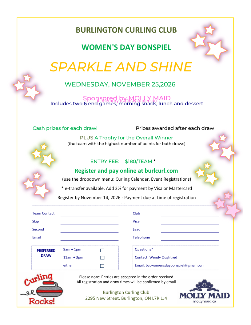 2026 09 21 Flyer Molly Maid Womens Bonspiel