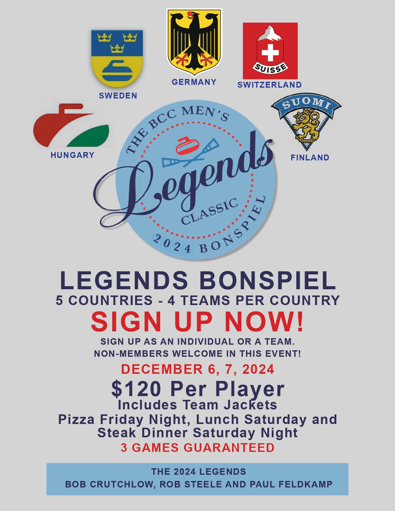 2024 Legends Bonspiel Poster