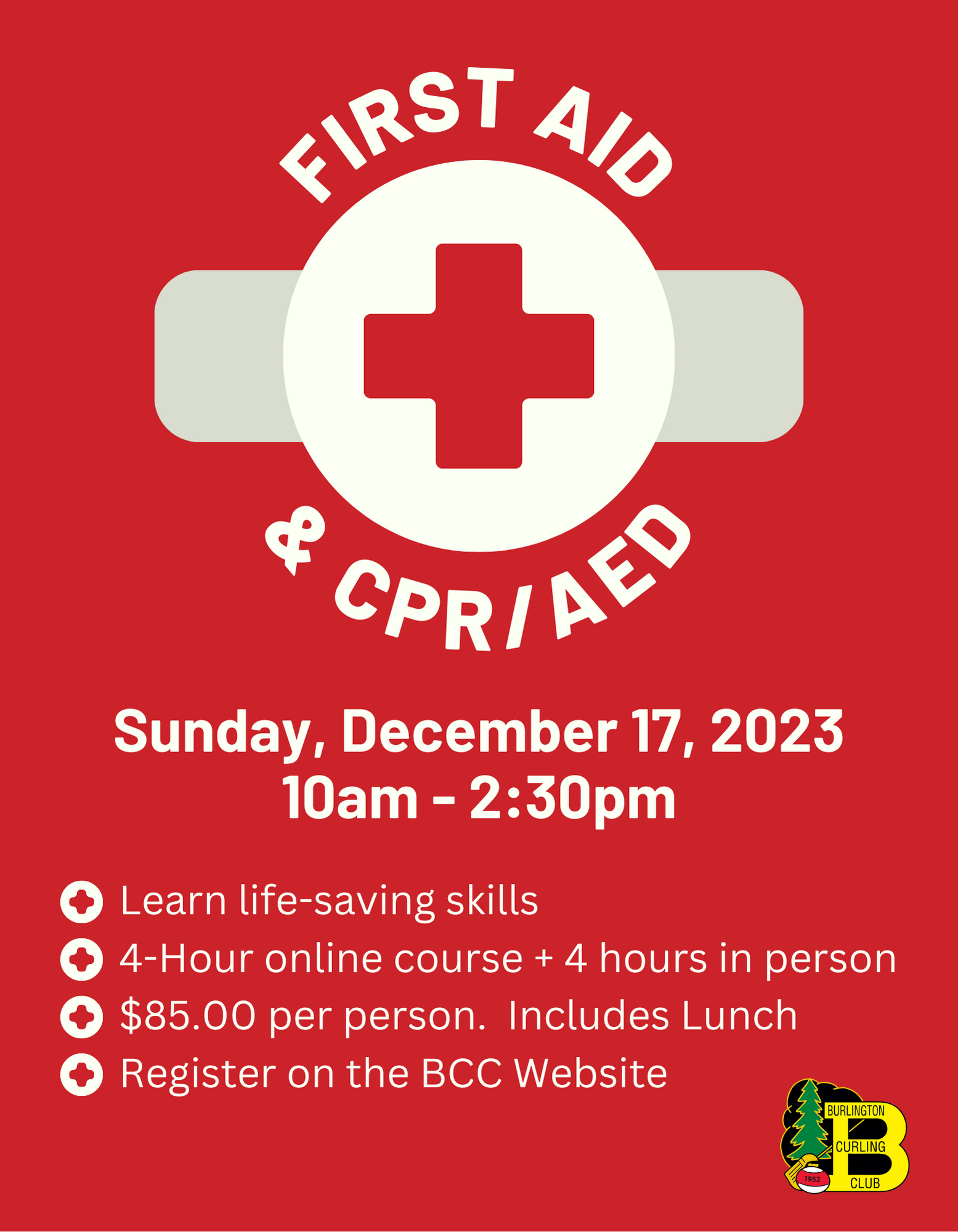 BCC First Aid CPR COURSE