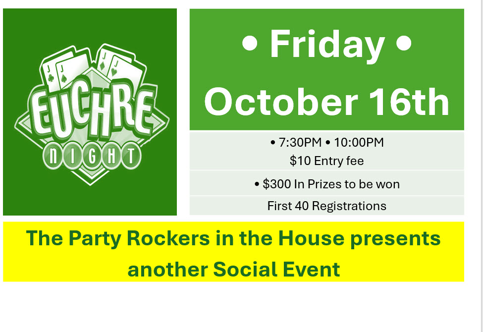 Euchre Night October 16th 2026