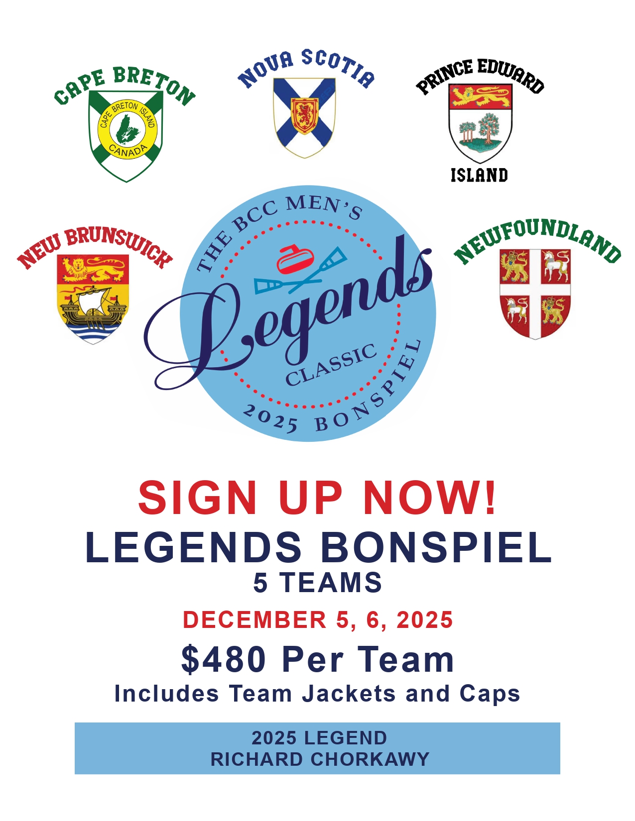 Legends Bonspiel Poster 2025